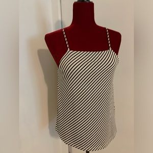 Black and white striped cami